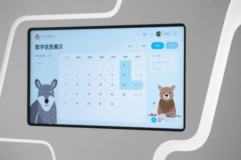 数字化日程展示界面